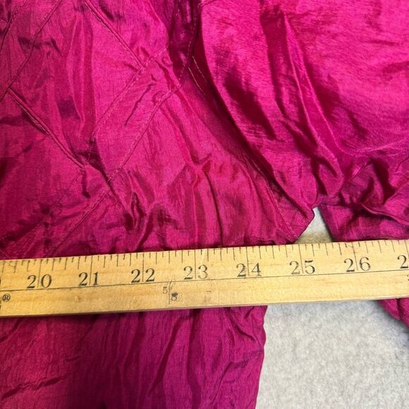 Vintage Mureli Women's Size 1X Plus Pink Textured Jacket Windbreaker Nylon - Picture 4 of 8